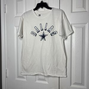 Large NFL Dallas Cowboys Team Apparel Graphic T Shirt White